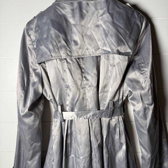 MAC & JAC Silver Shimmer Metallic Peacoat Jacket Coat Women's Size XL - Picture 8 of 12